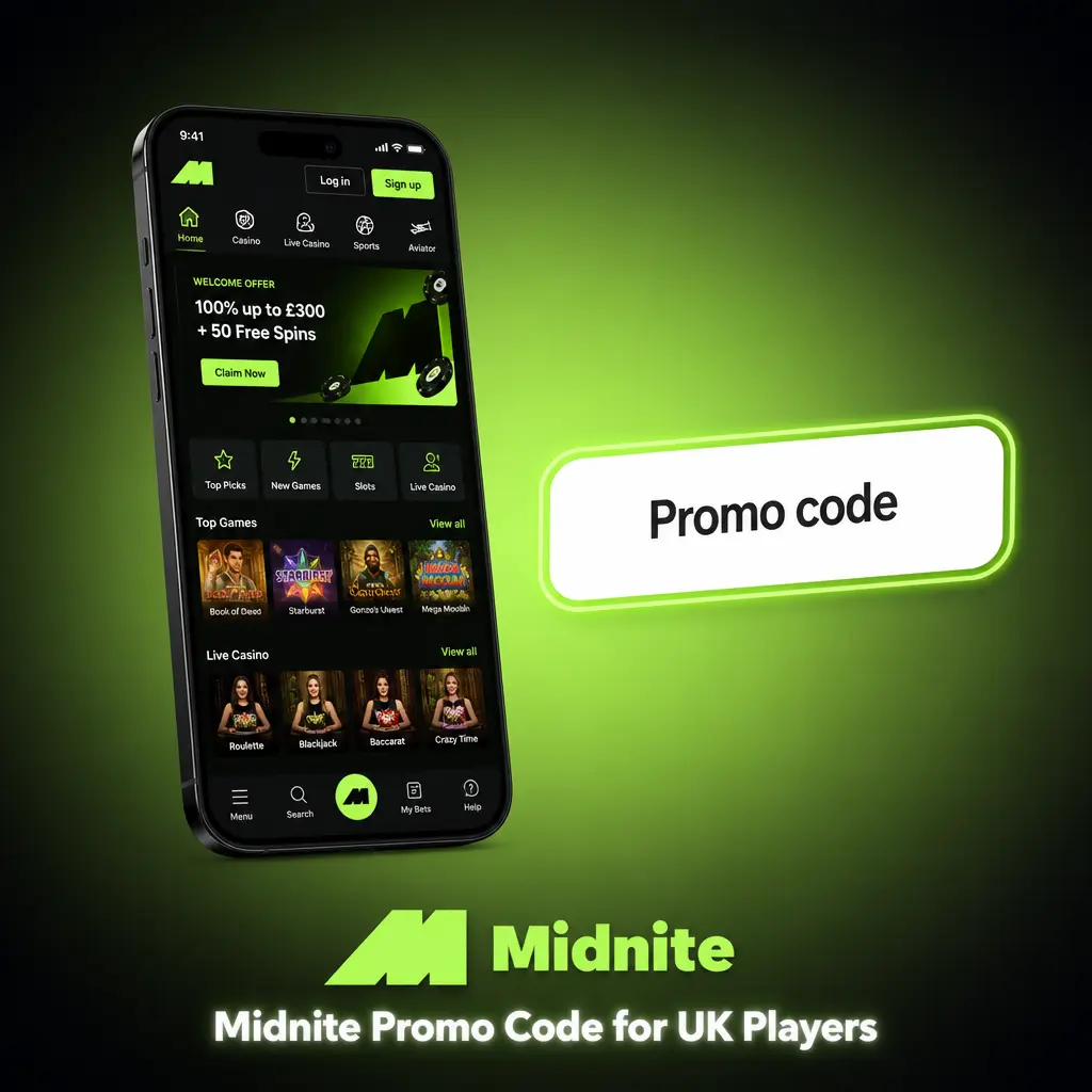Midnite Promo Code for UK Players